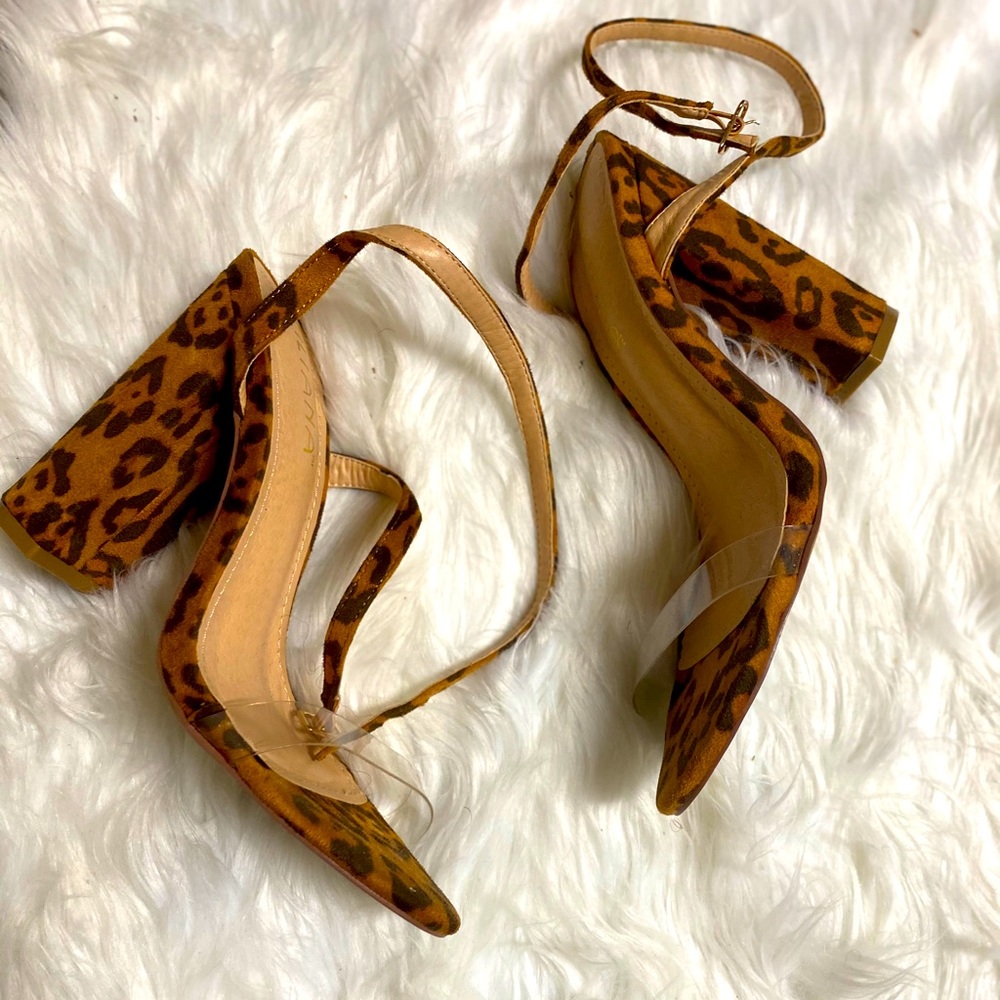 Leopard print heels